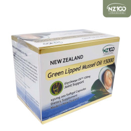 NZ100 Green Shell Mussel oil 15000 151mg 200 Caps