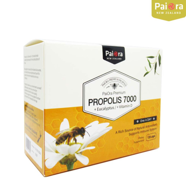 PaiOra Propolis 7000+Eucalyptus+Vitamin D 120caps