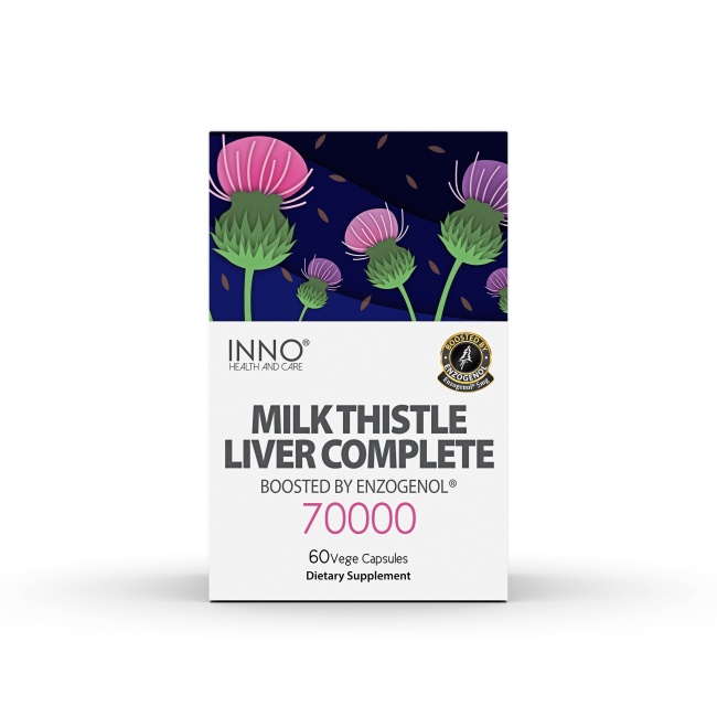INNO HEALTH & CARE MILK THISTLE LIVER COMPLETE 70000 60 VEGE CAPS