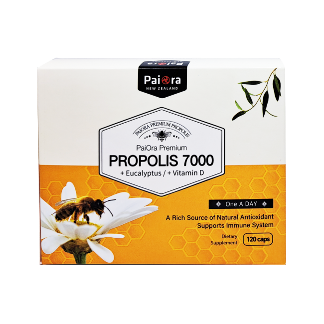 PAIORA 프로폴리스 7000+EUCALYPTUS+VITAMIN D 120CAPS 2개 세트