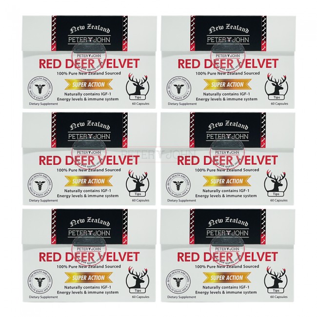 PETER&JOHN RED DEER VELVET 60CAPS 6개 세트